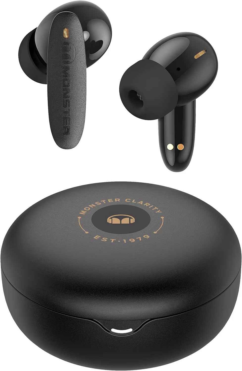 Monster Clarity 108 ANC Active Noise Cancelling Earbuds Bluetooth 5.2 ANC Wireless Earphones with 4 Built-in Microphones, 30H Long Playtime Deep Bass